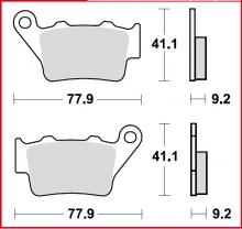 Bremsbeläge hinten