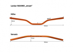 RAXIMO Alu-Lenker STREET mit ABE